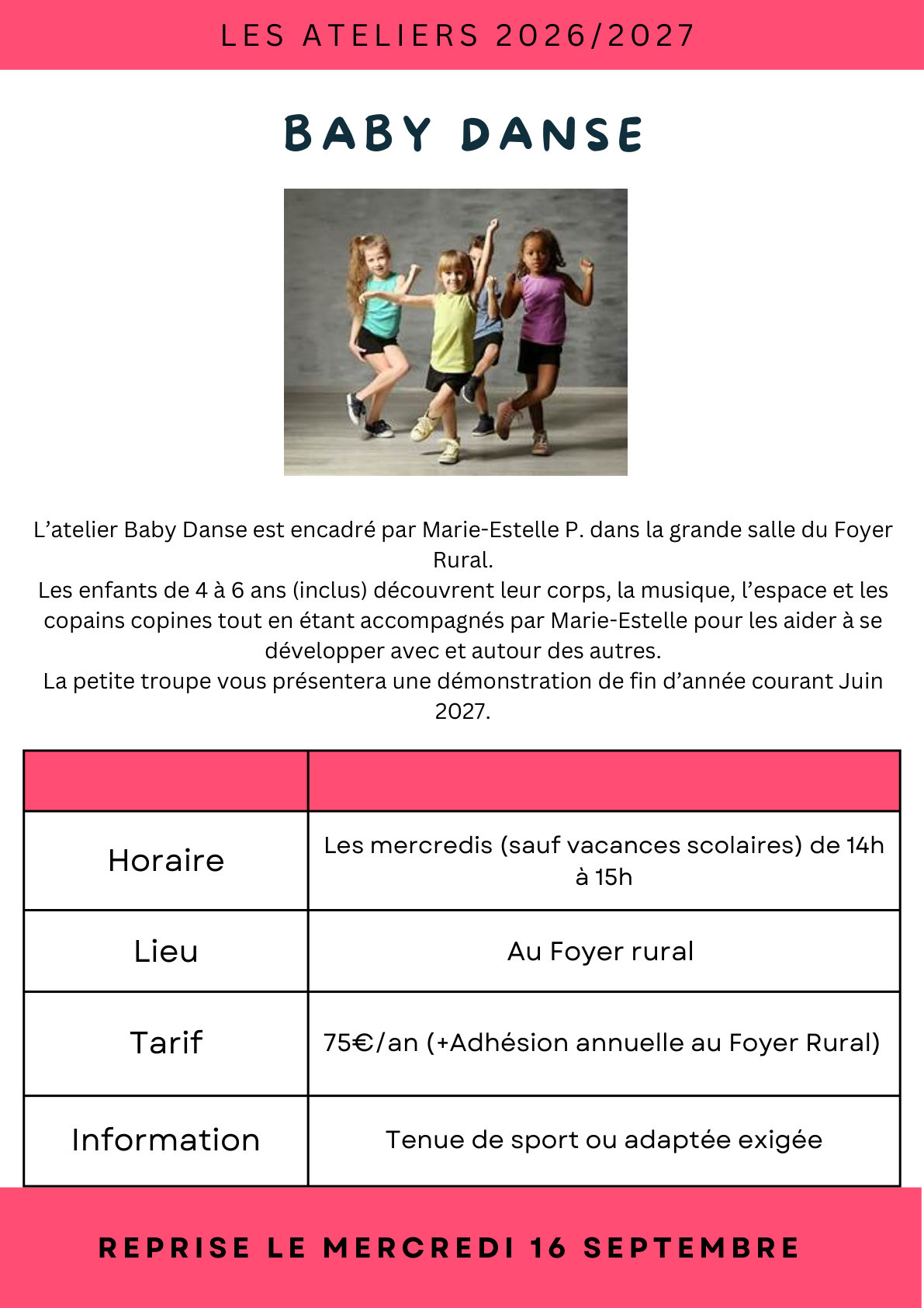 Baby Danse — Foyer Rural de Braine